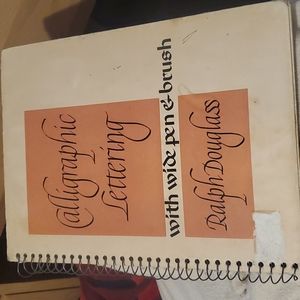 Calligraphic Lettering Spiral Bound Hard Back Book